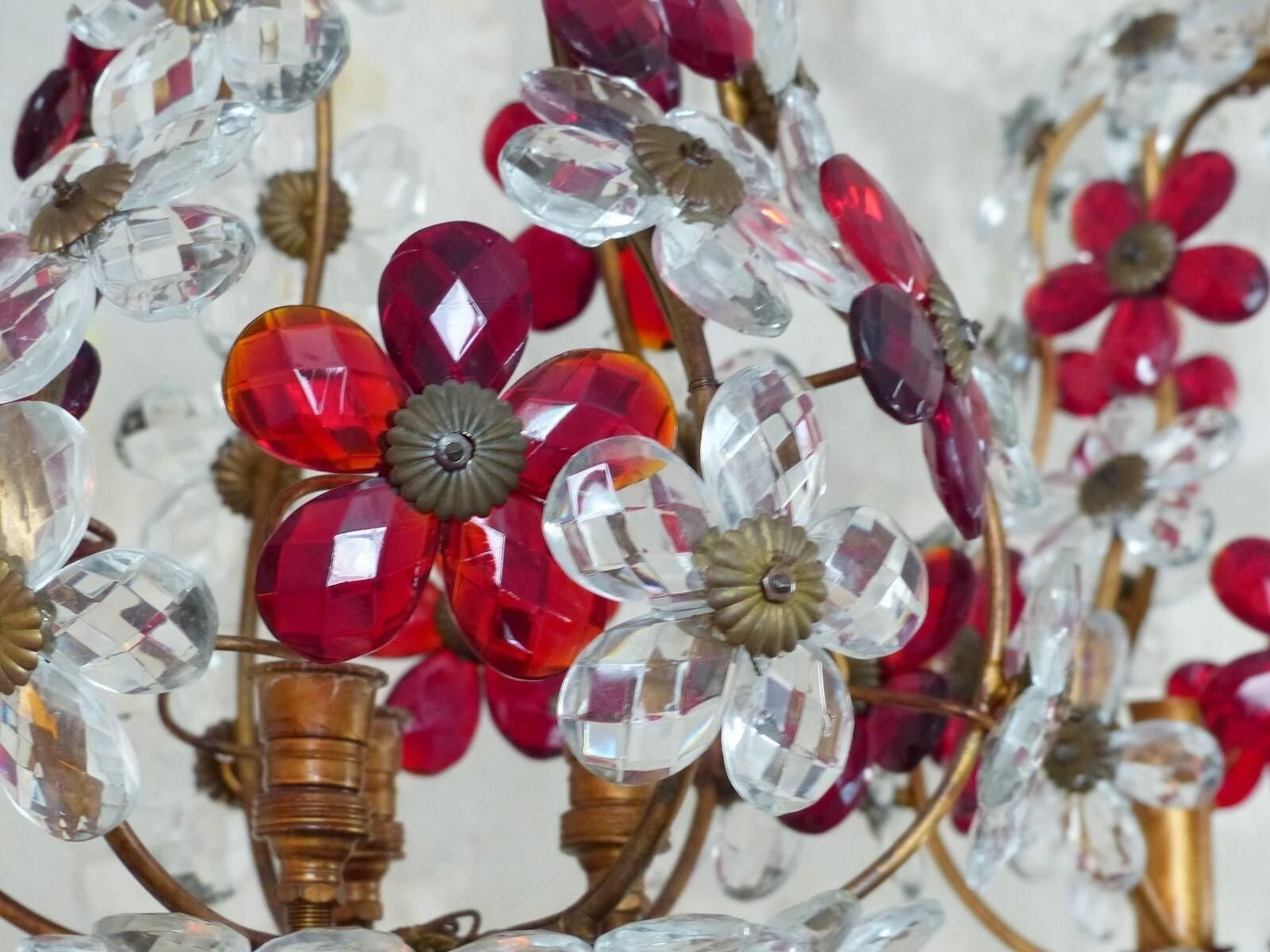 Pair Of Pretty Teardrop Shape Chandeliers By Maison Bagués Of Paris photo Lighting