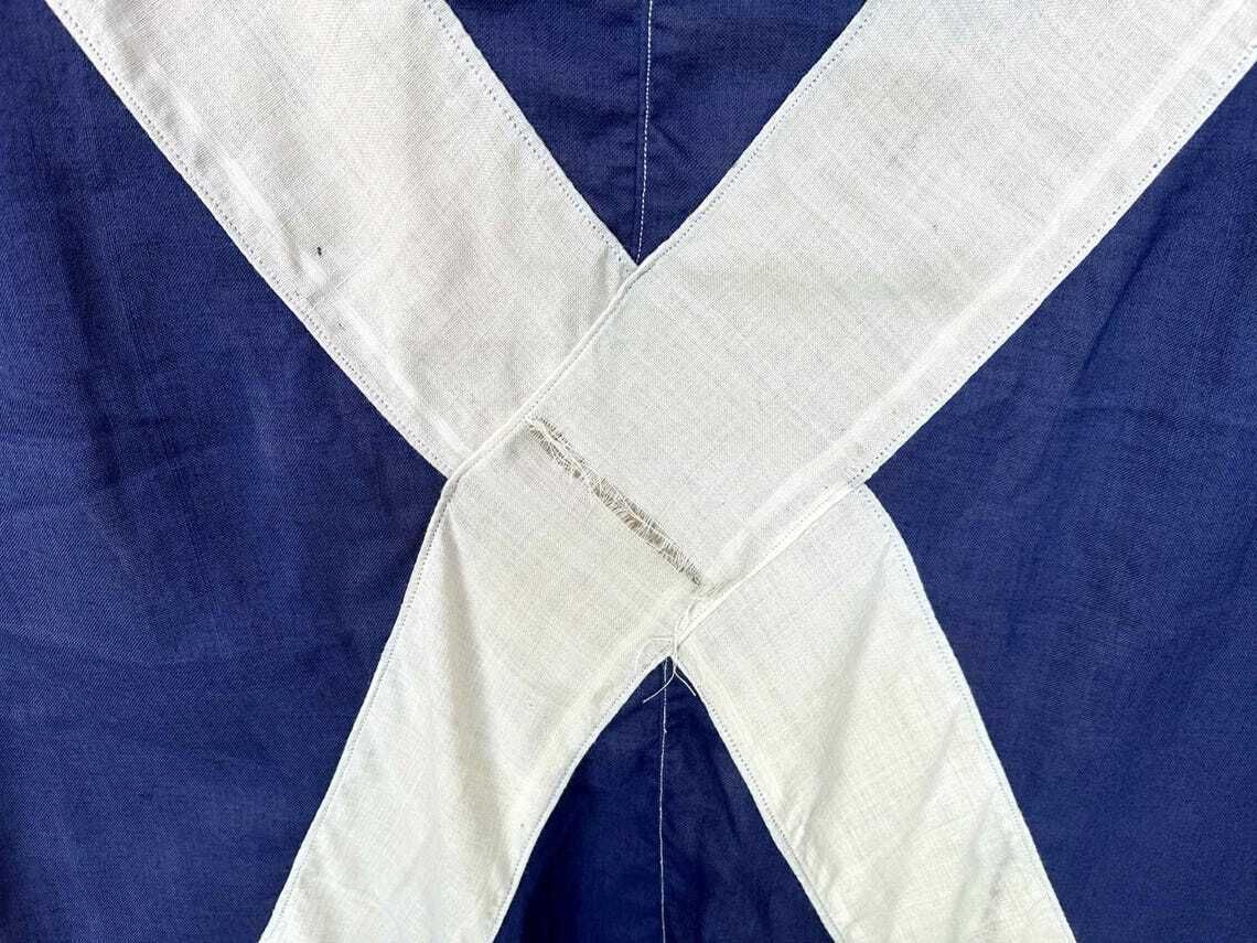 Vintage Signal Flag Letter 'M' 'Mike' Large Saltire St. Andrew's Cross photo buy