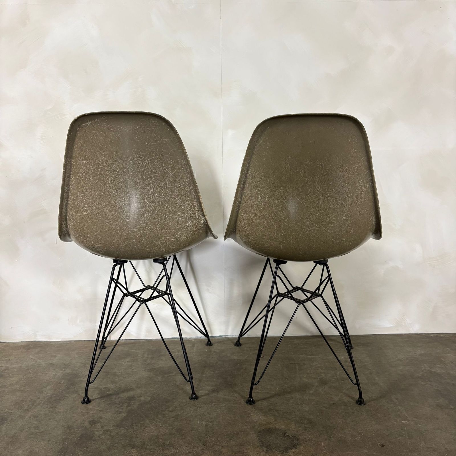 Pair Of Dsr Dining Chairs Charles & Ray Eames 1960s Mid Century Retro Mcm photo 1295.0