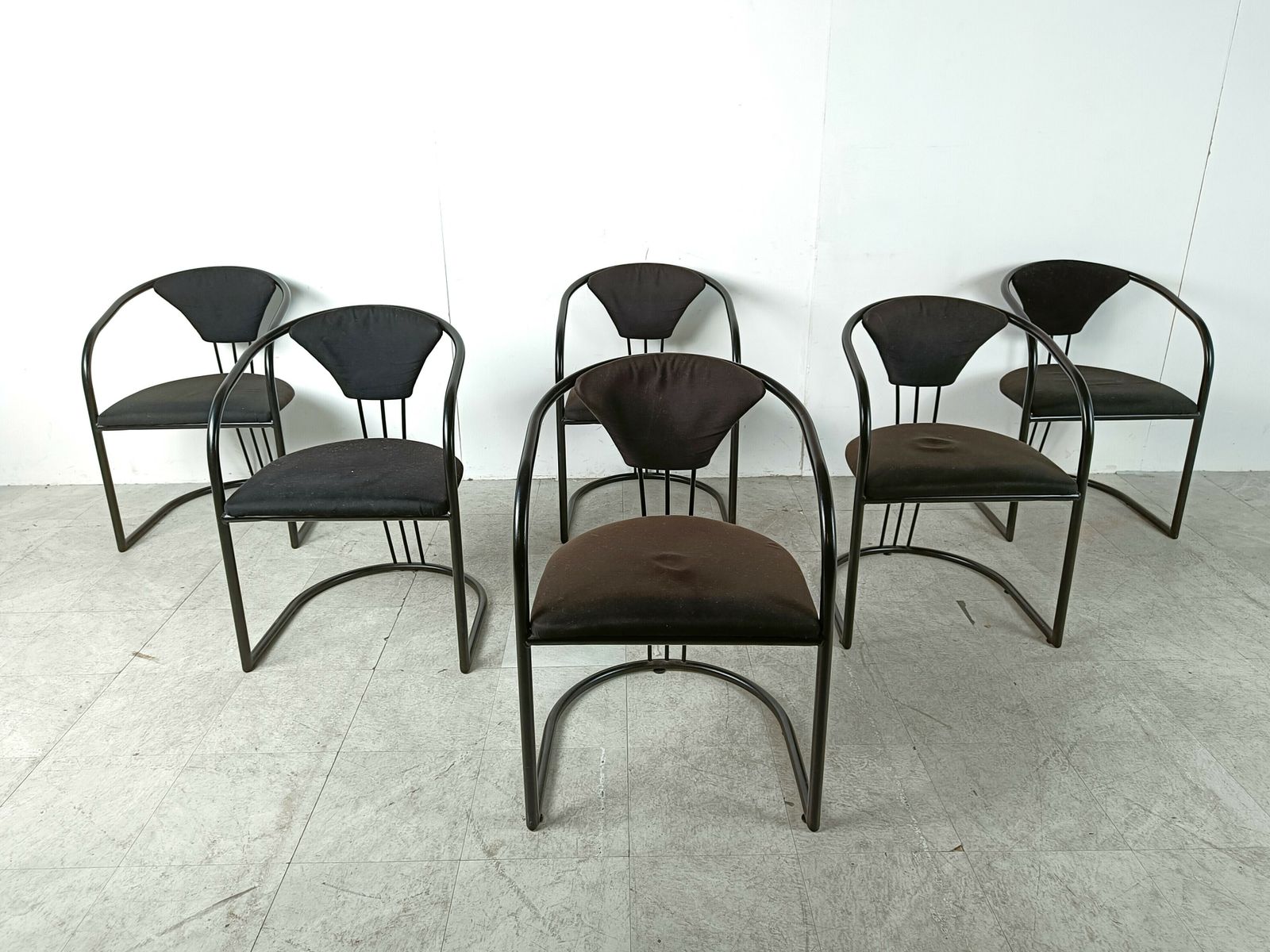 Italian Postmodern Dining Chairs, 1980s   Set Of 6 photo for sale