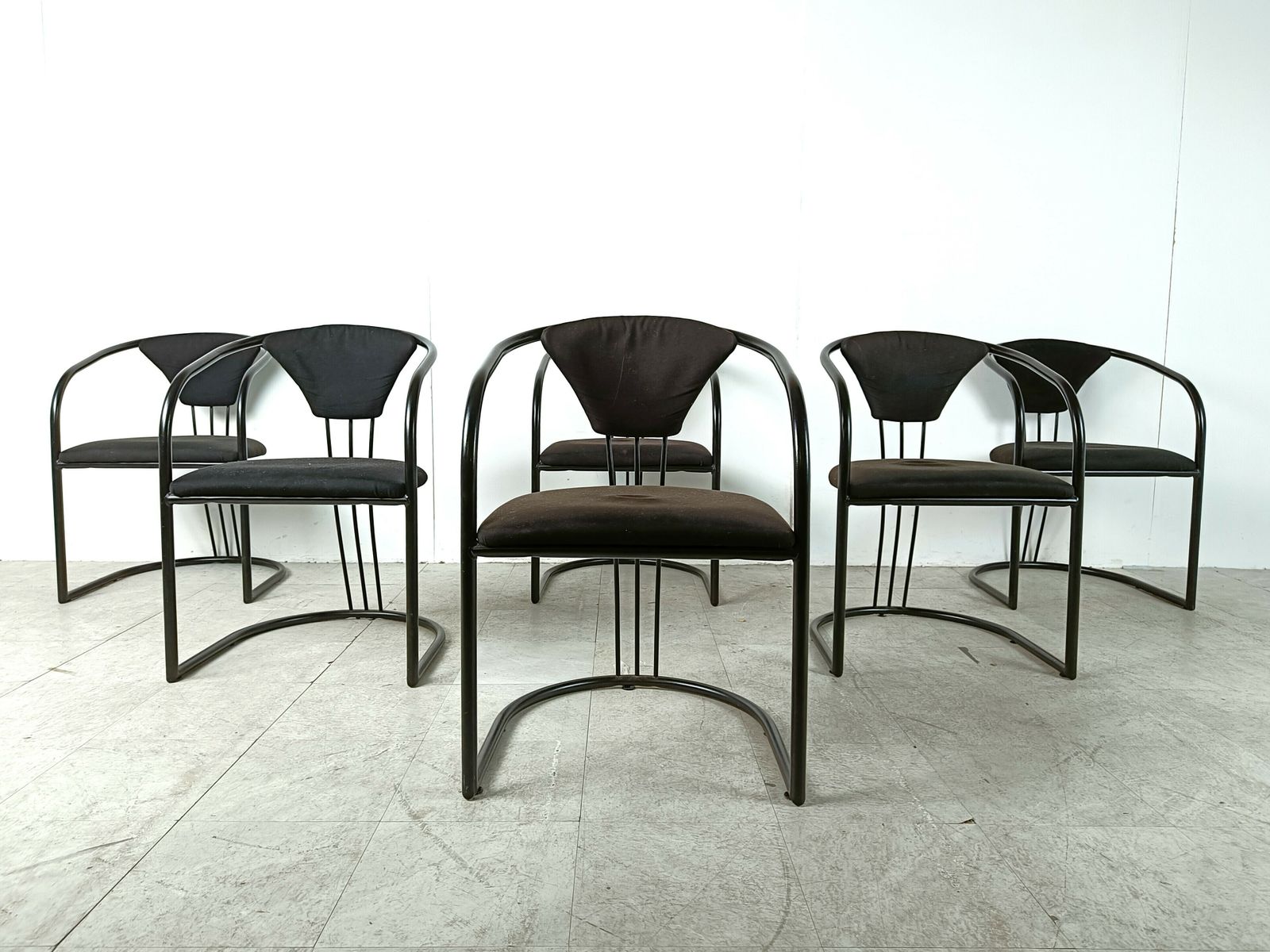 Italian Postmodern Dining Chairs, 1980s   Set Of 6 photo 695.0