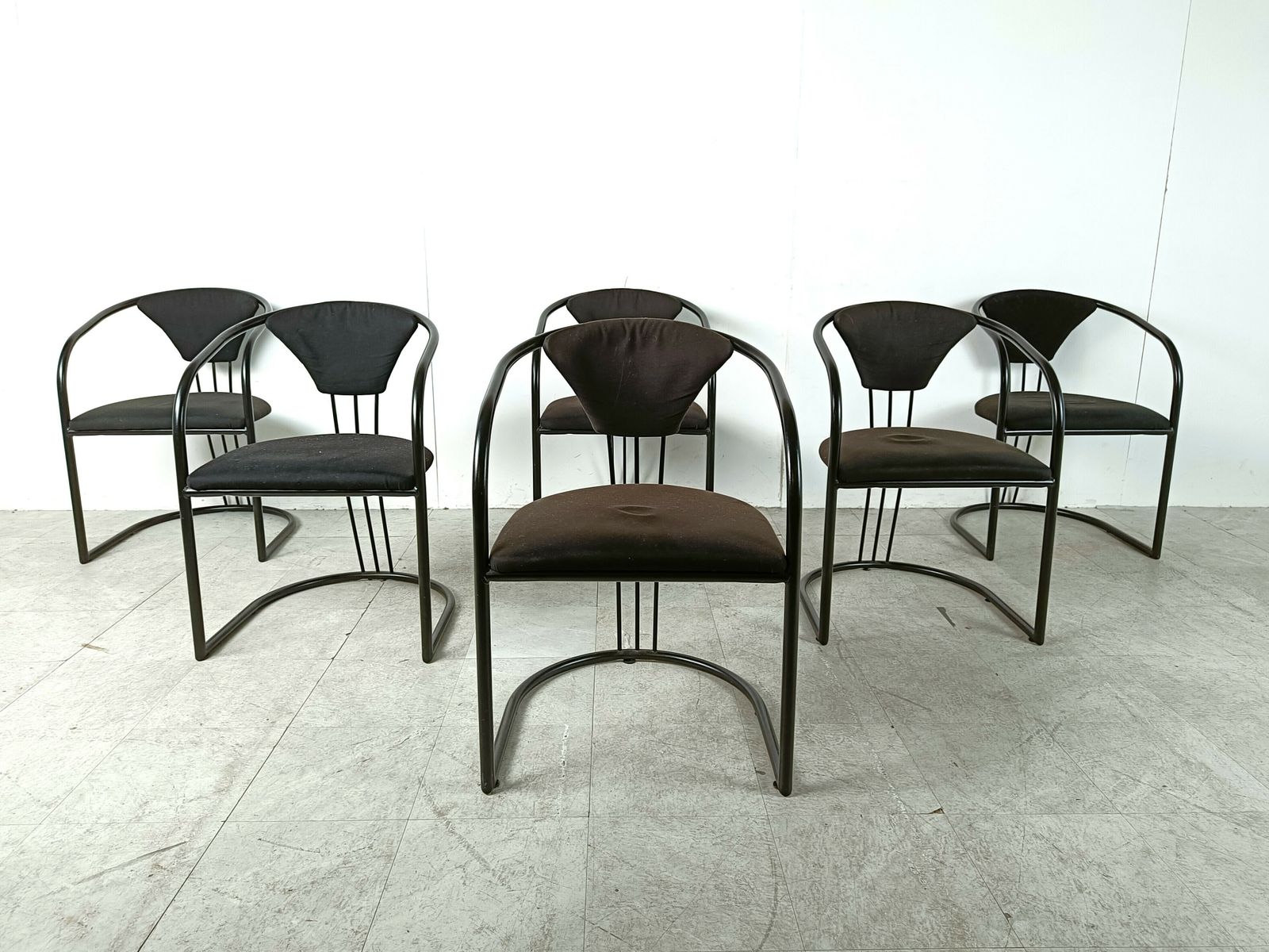 Italian Postmodern Dining Chairs, 1980s   Set Of 6
