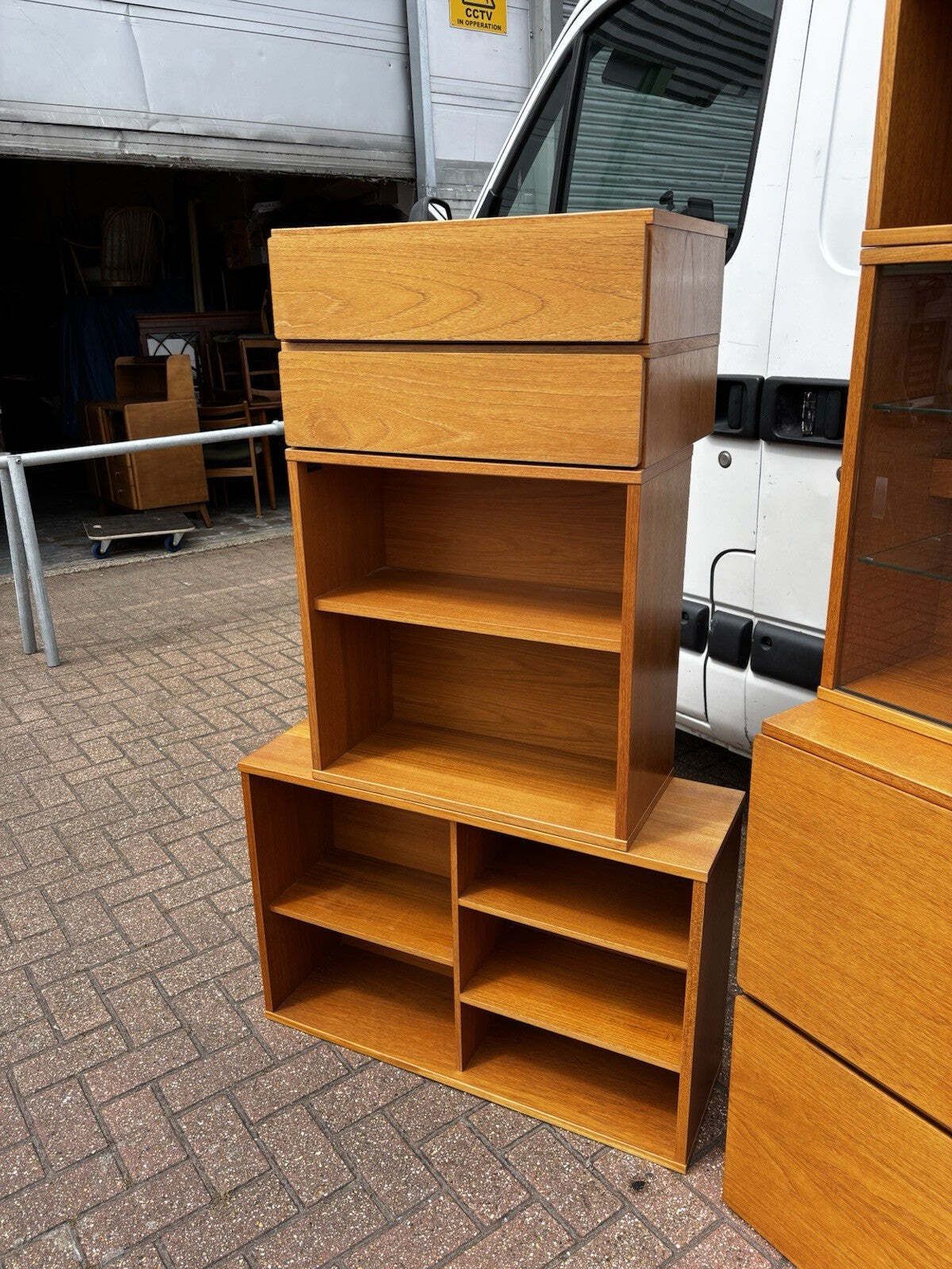 Mid Century 13 Pieces Of Floating Cabinets Display Cabinet, Shelves & Drawers photo 689.0