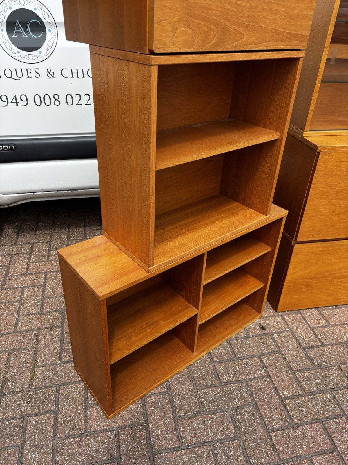 689.0 Mid Century 13 Pieces Of Floating Cabinets Display Cabinet, Shelves & Drawers photo