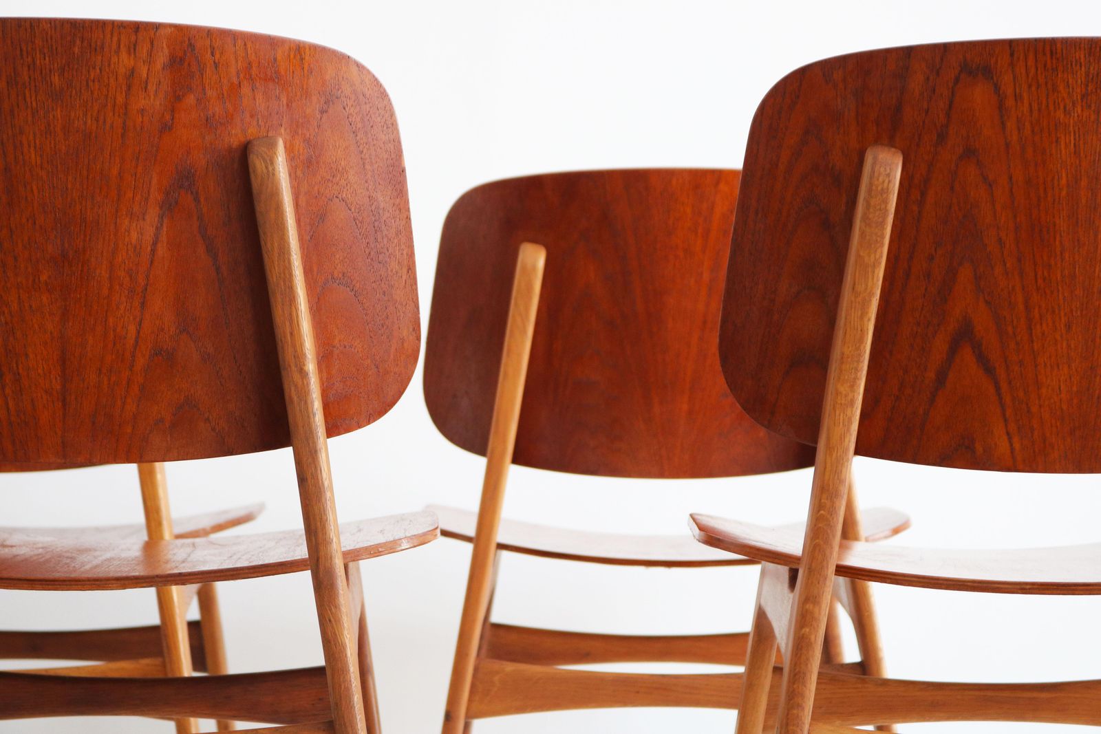 Set Van 6 Børge Mogensen "Shell Chairs" Model 155 Voor Søborg, Jaren 1950, Deens photo 9384.0