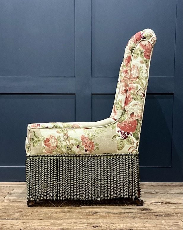 A Handsome Antique Upholstered Nursing Chair photo 905.0