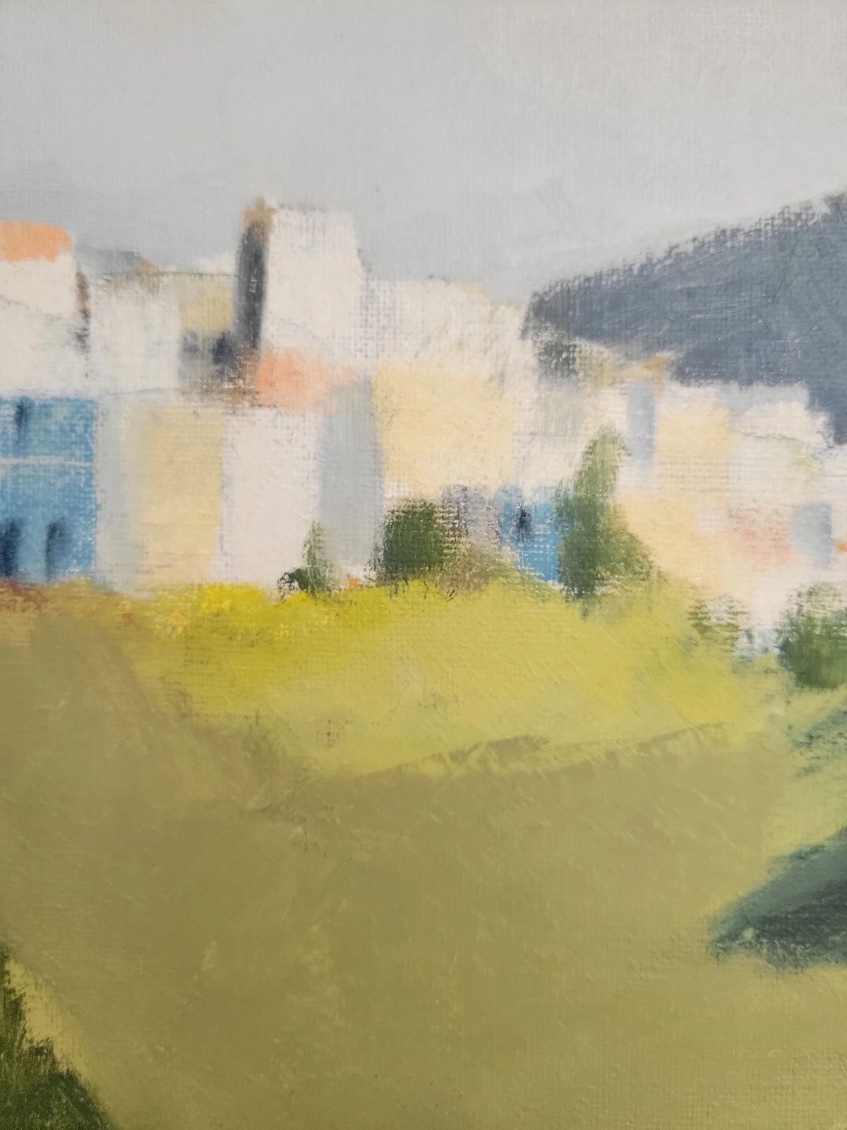 Greek Landscape Original Mid Century Oil By Stig Wernheden (1921 1997) photo 450.0