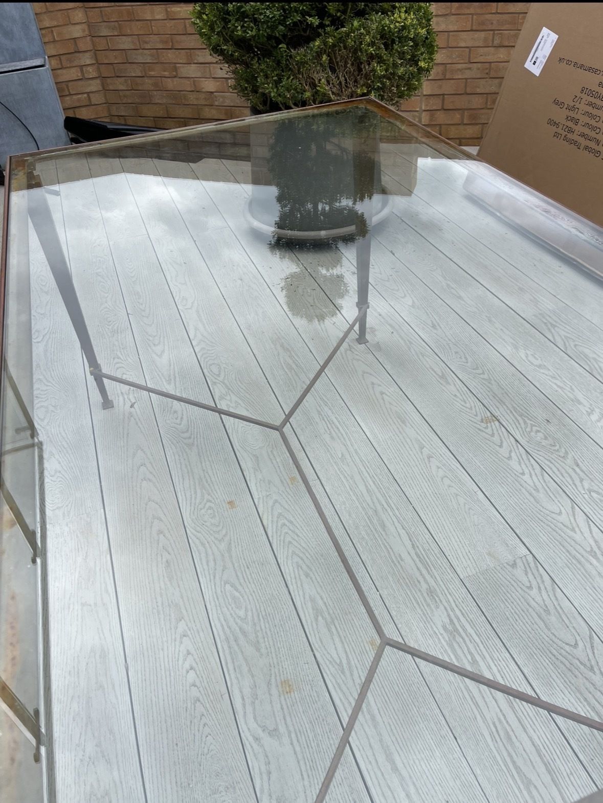 Metal And Glass Table photo furniture