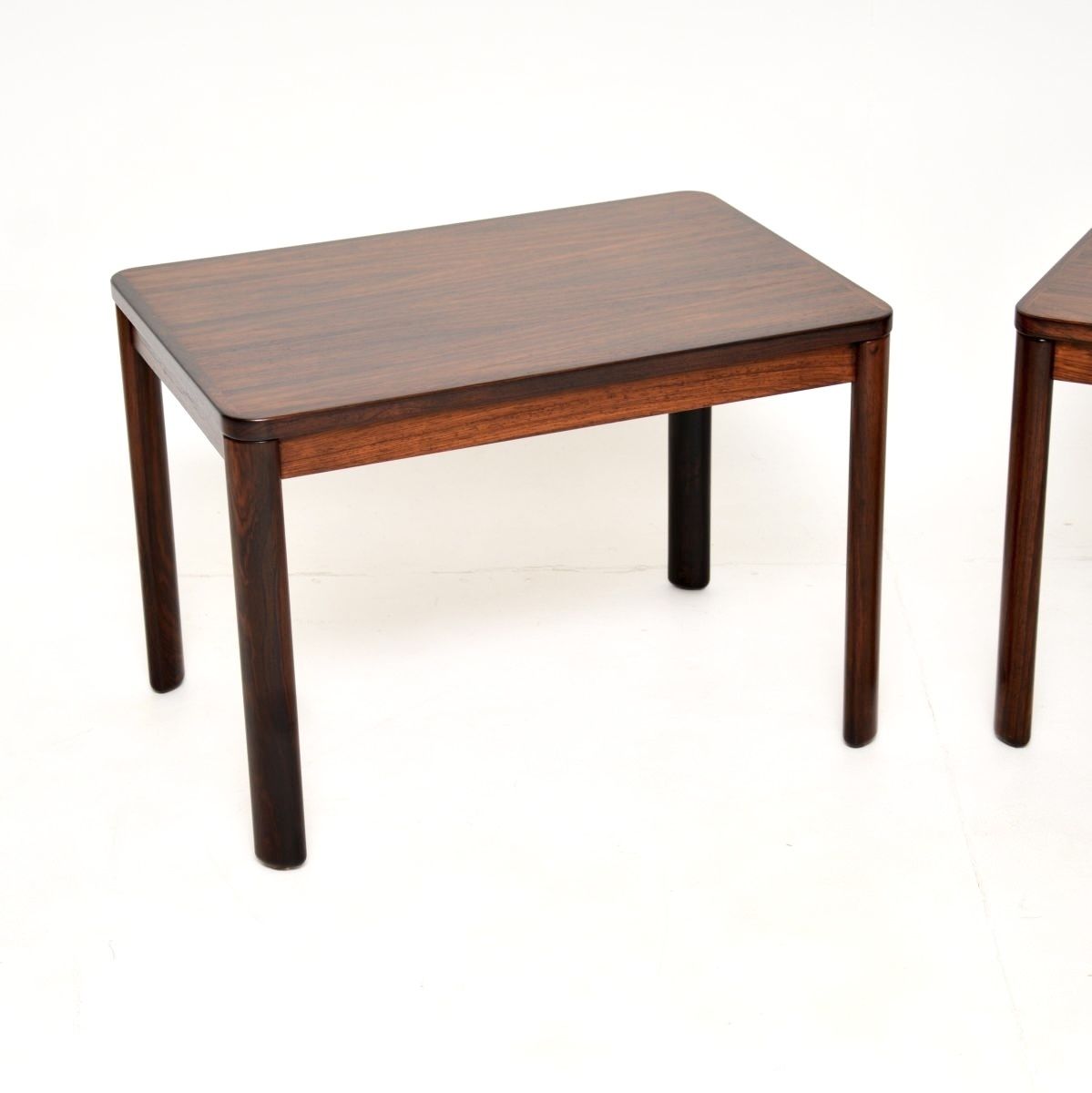 Pair Of Danish Vintage Rosewood Side Tables photo 969.0