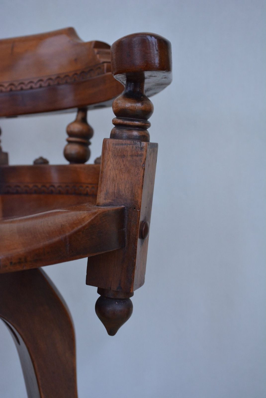 photo for sale Aesthetic Movement Walnut Swivelling Office Chair In Good Condition