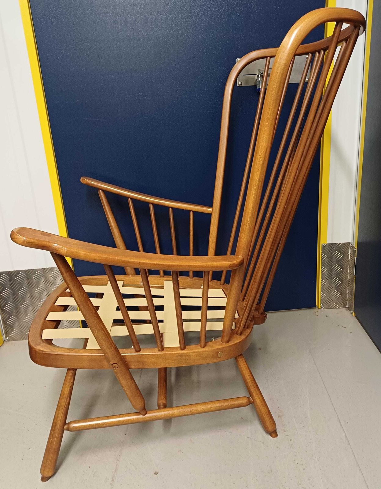 Ercol Evergreen 1913 Lounge/Easy High Back Chair   Golden Dawn Frame New Webbing   Free Delivery Within 50 Miles, Further "At Cost" photo buy