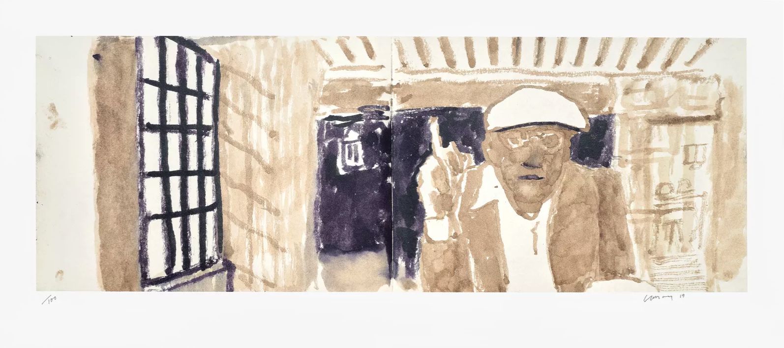 David Hockney Self Portrait In My Living Room