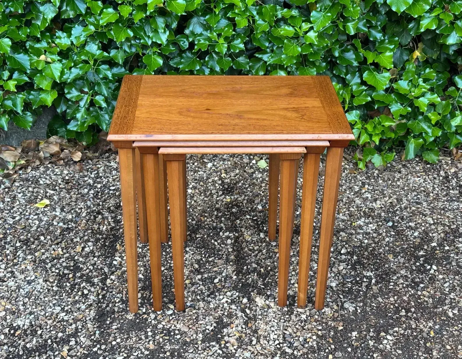 photo furniture Vintage Herbert E Gibbs Nest Of Tables C.1960s