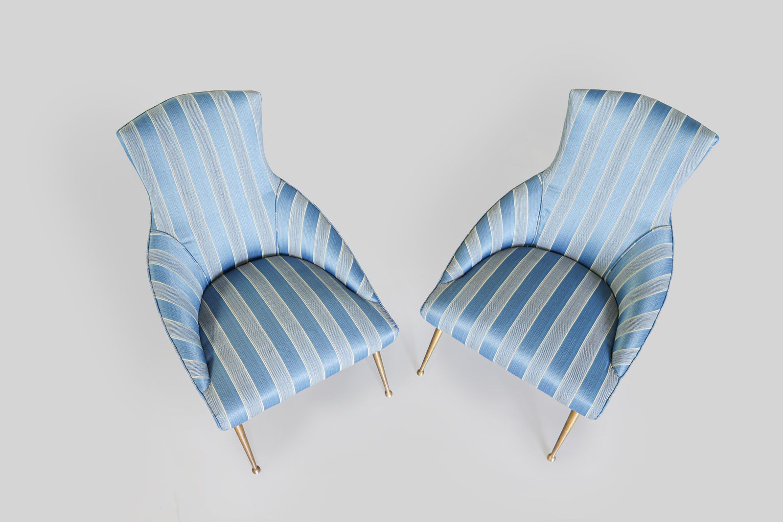 Paire de fauteuils de salon italiens vintage, années 1950 photo 774.0
