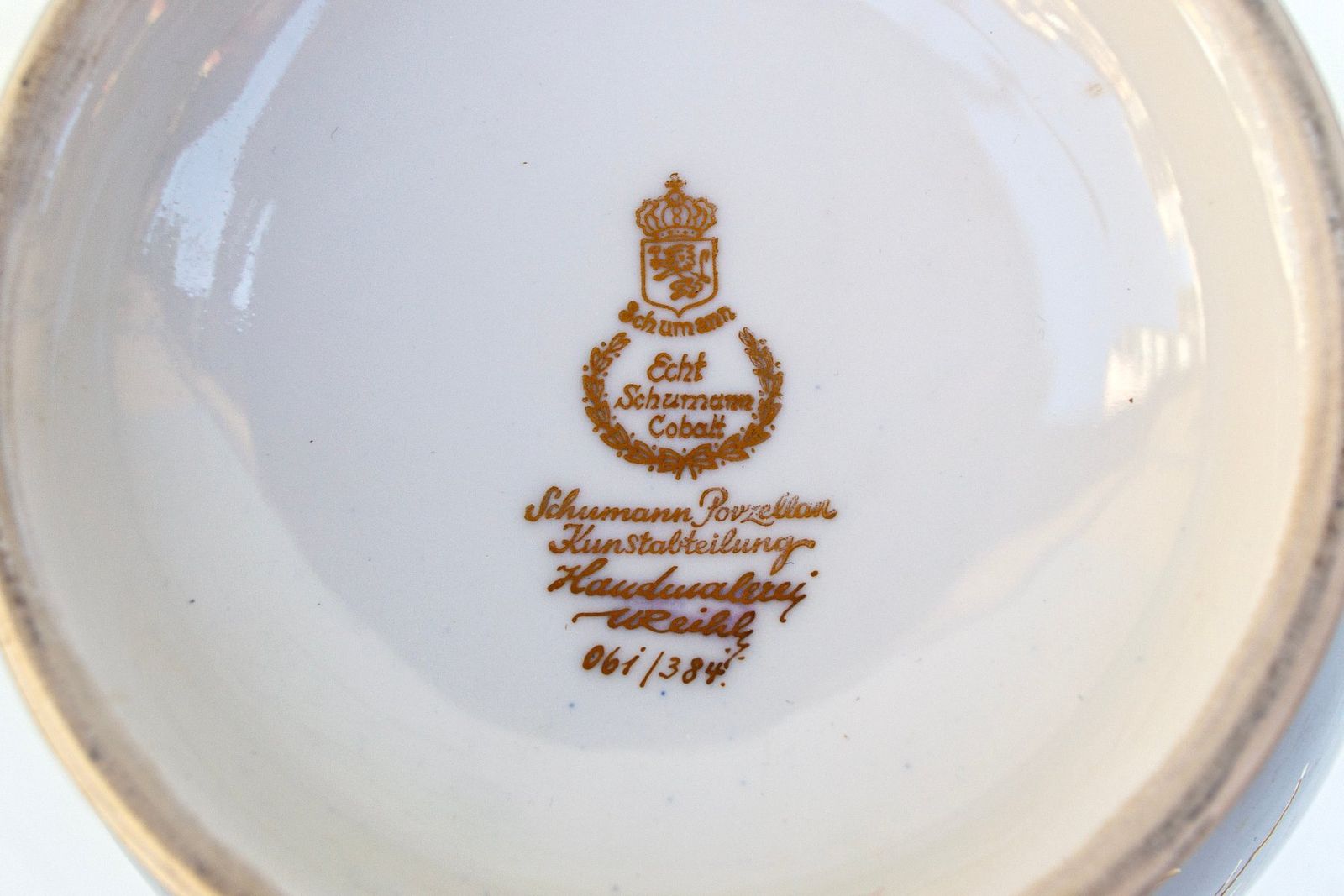 Limited Edition 61/384 Vaas In Kobaltporselein Van Schumann, Duitsland, Ca. Jaren 1960 photo Woonaccessoires