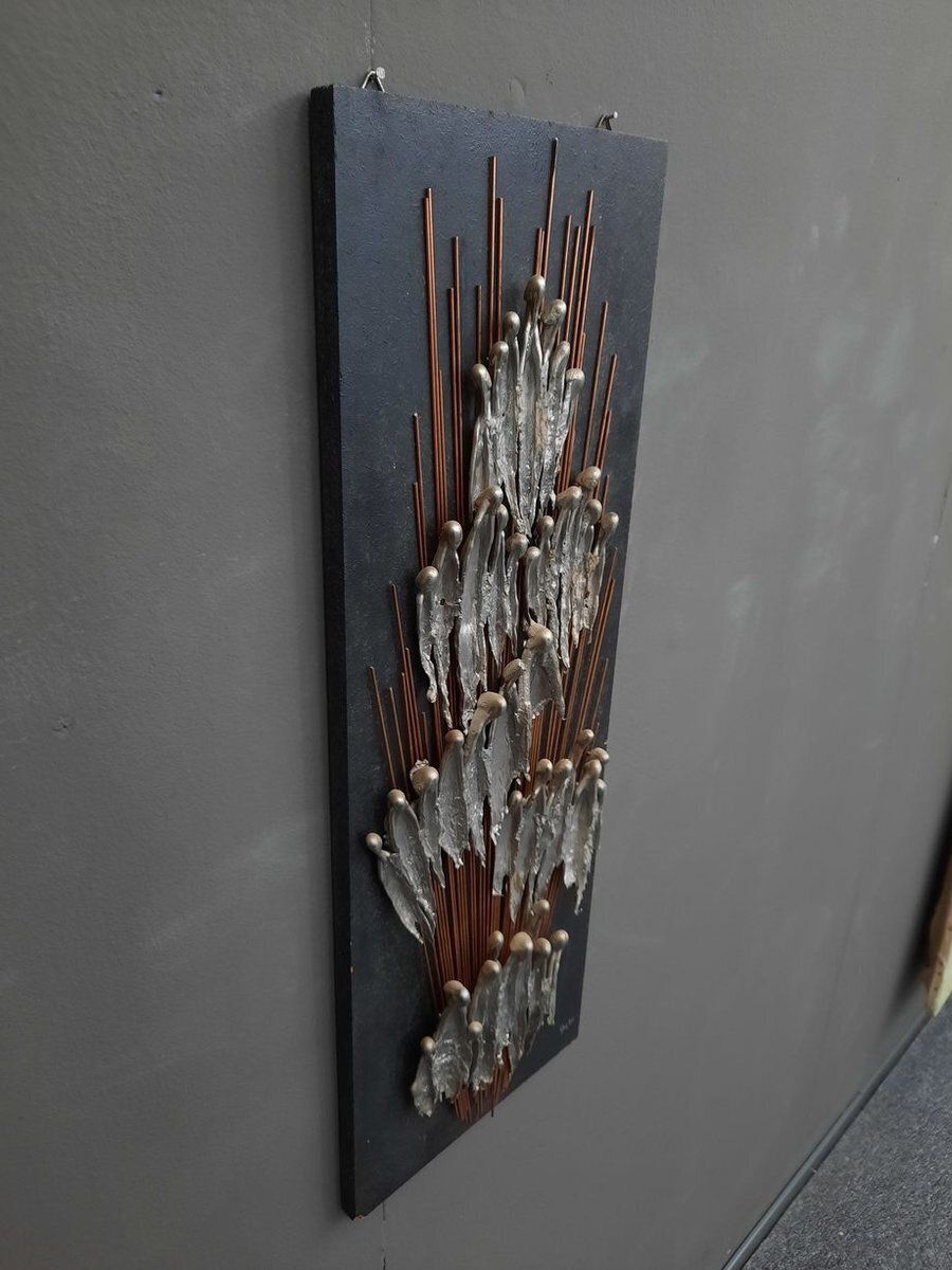 Anthroposophic Wall Sculpture In Copper, Metal, Wood & Pewter, 1979 photo furniture