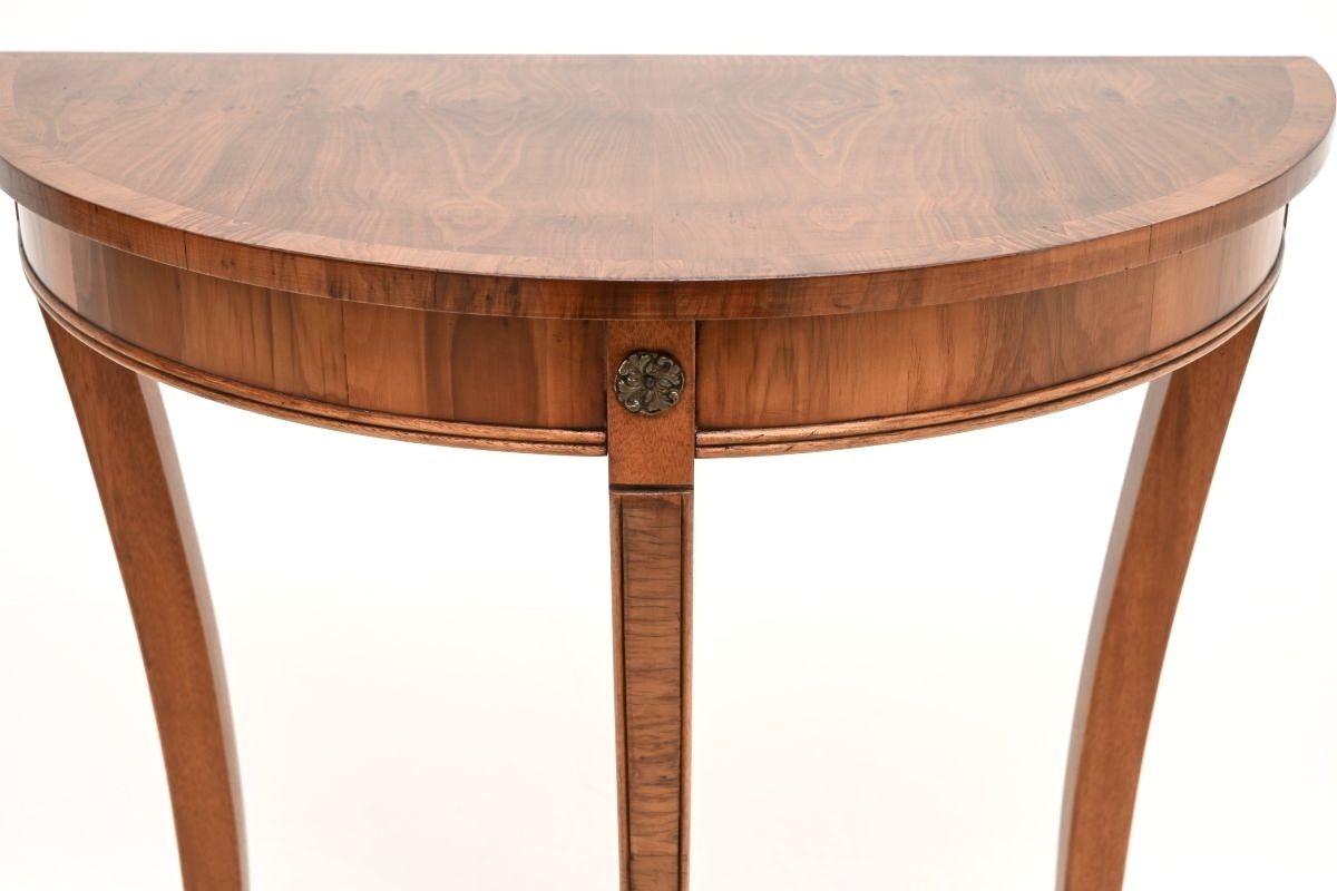 Antique Regency Style Yew Wood Console Table photo 585.0