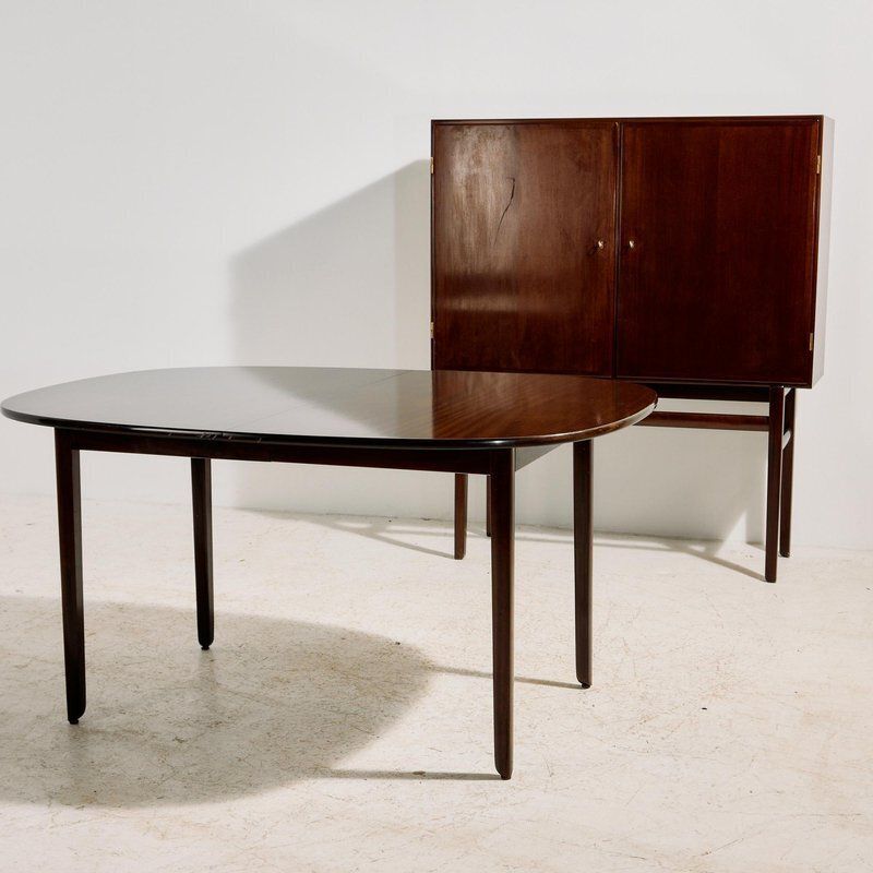 Rungstedlund Mahogany Dining Set By Ole Wanscher For Poul Jeppesen Møbelfabrik, 1960s, Set Of 8 photo 39744.0