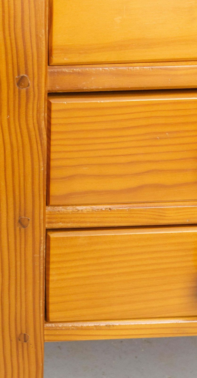 photo for sale French Pair Nightstands Charlotte Perriand Style Bedside Tables Pine Circa 1970
