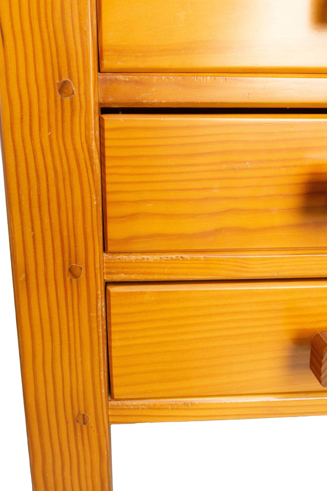 photo vinterior French Pair Nightstands Charlotte Perriand Style Bedside Tables Pine Circa 1970