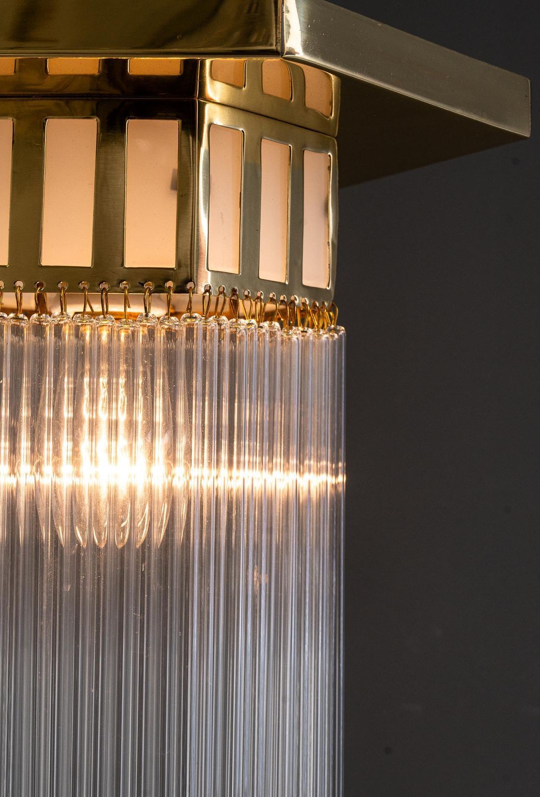 photo furniture Art Deco Ceiling Lamp With Opal Glasses And Glass Sticks Vienna Around 1920s