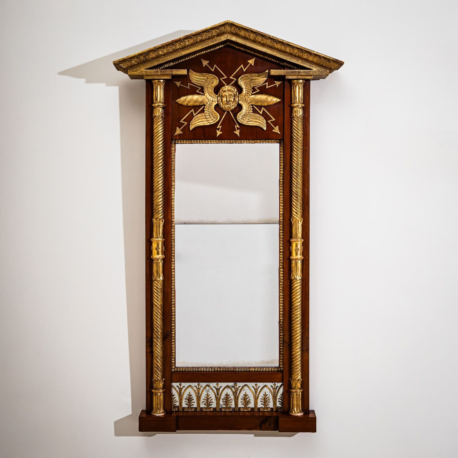 Empire Mirror By Johan Martin Berg, Gothenburg / Sweden, Early 19th Century