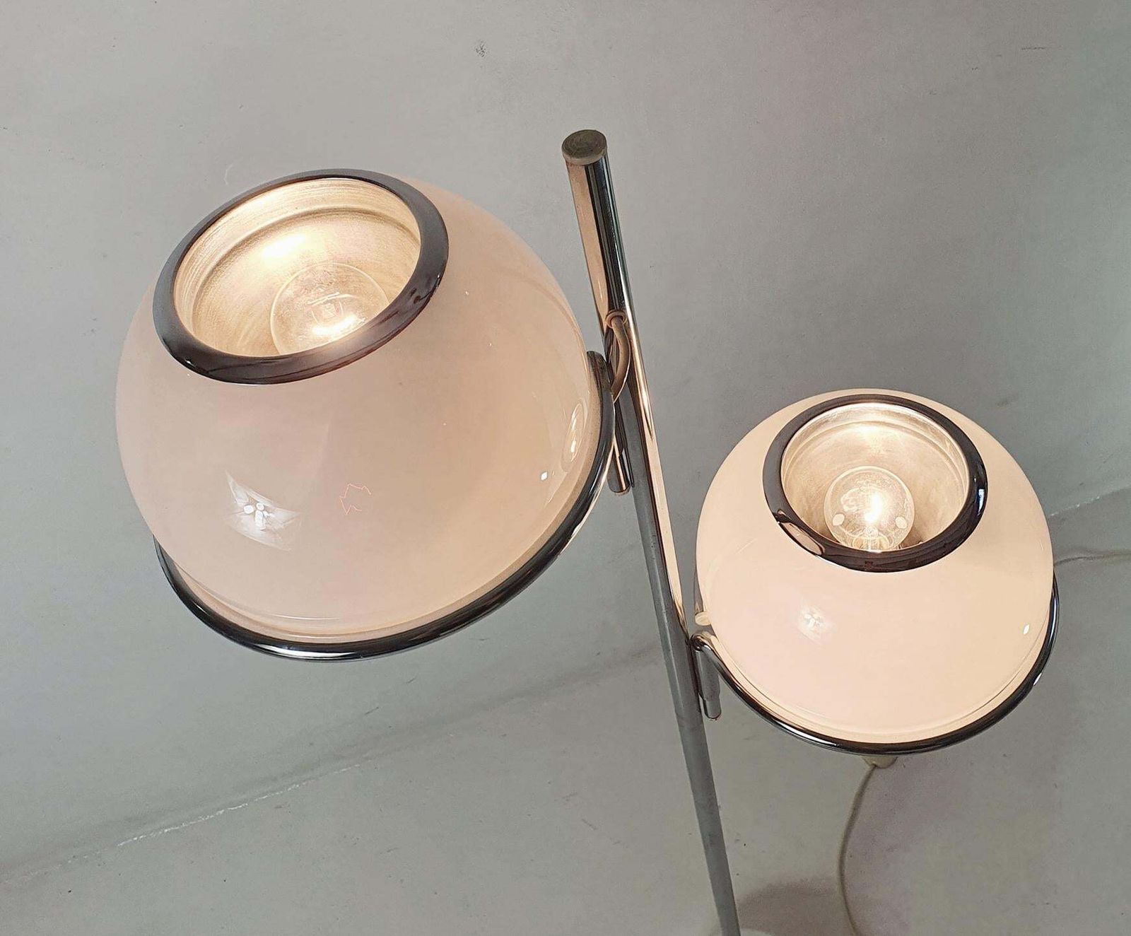 Gino Sarfatti Model 1094 Floor Lamp, Marble & Chrome, Italy 1969 photo Lighting