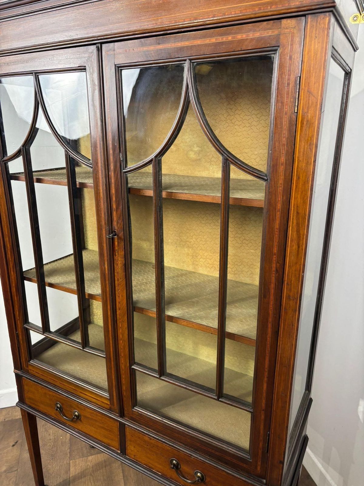 Edwardian Mahogany Inlaid Display Cabinet photo buy