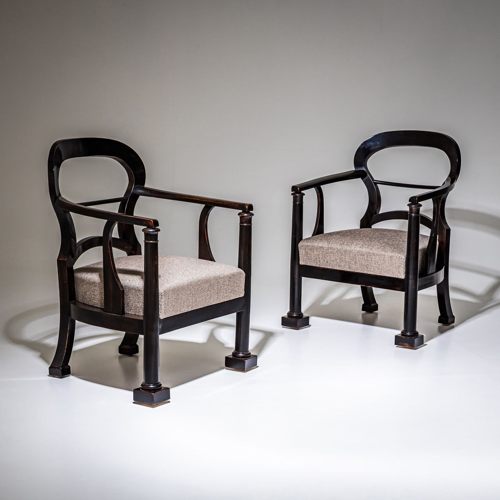 Pair Of Biedermeier Armchairs, Austria, Circa 1830 photo for sale