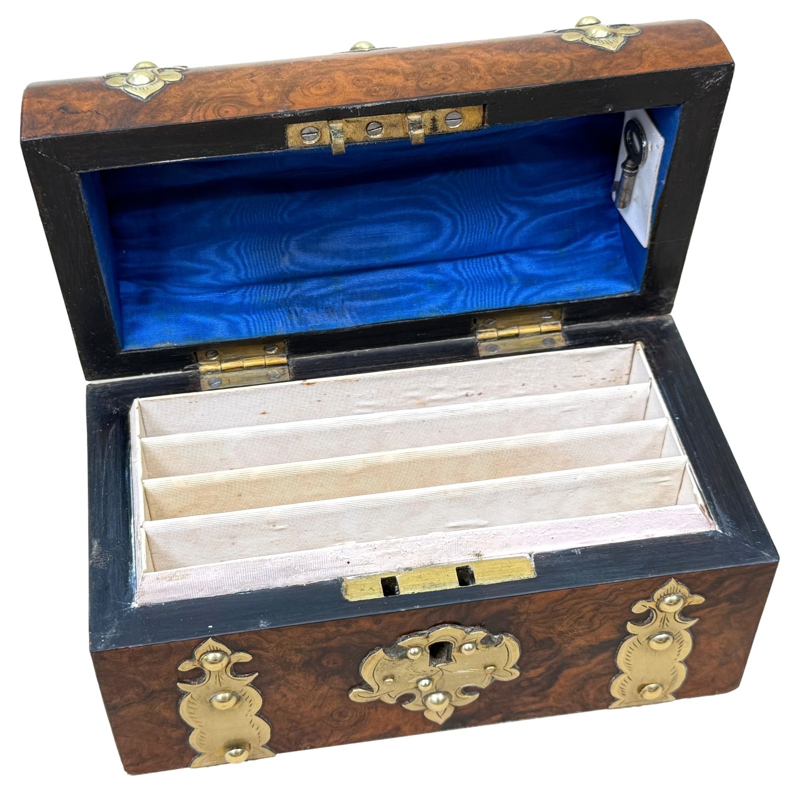 19th Century Burr Walnut Stationary Box (England, Circa 1860) photo buy