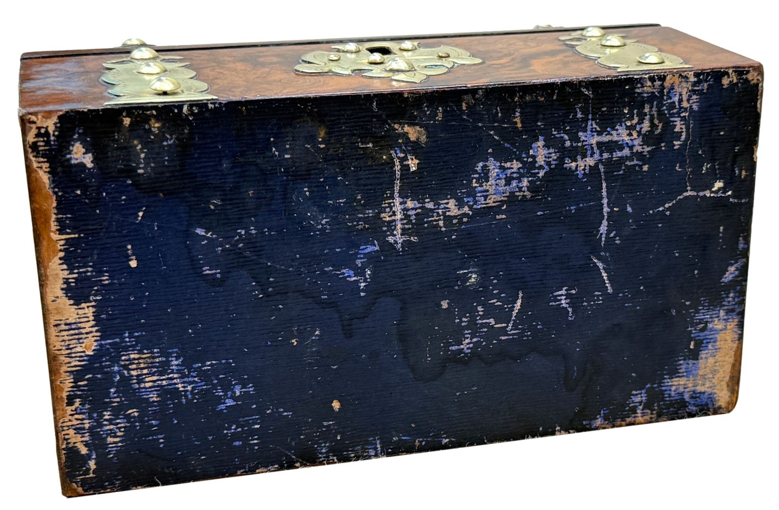 photo furniture 19th Century Burr Walnut Stationary Box (England, Circa 1860)