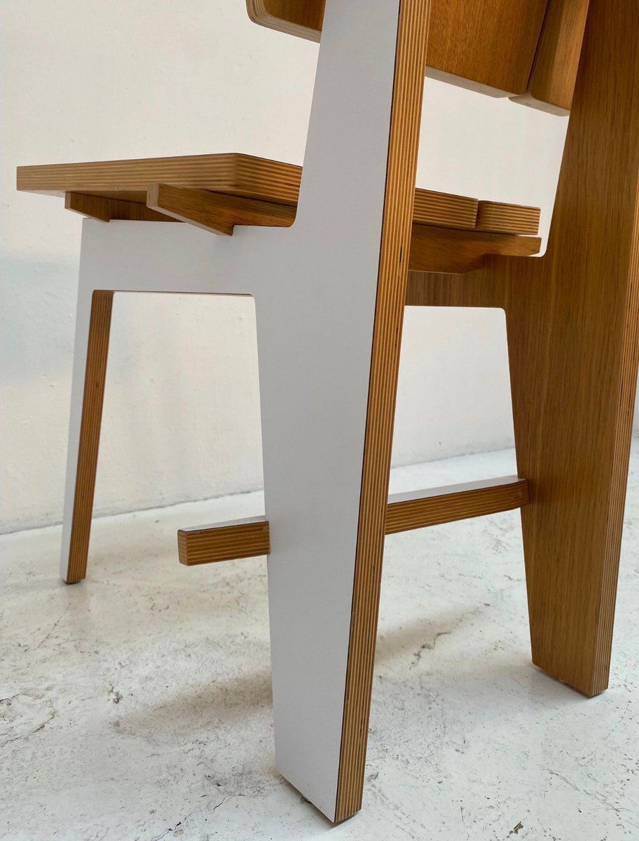 Norwegian Dining Chairs With Geometric Design, 1980s, Set Of 4 photo Furniture