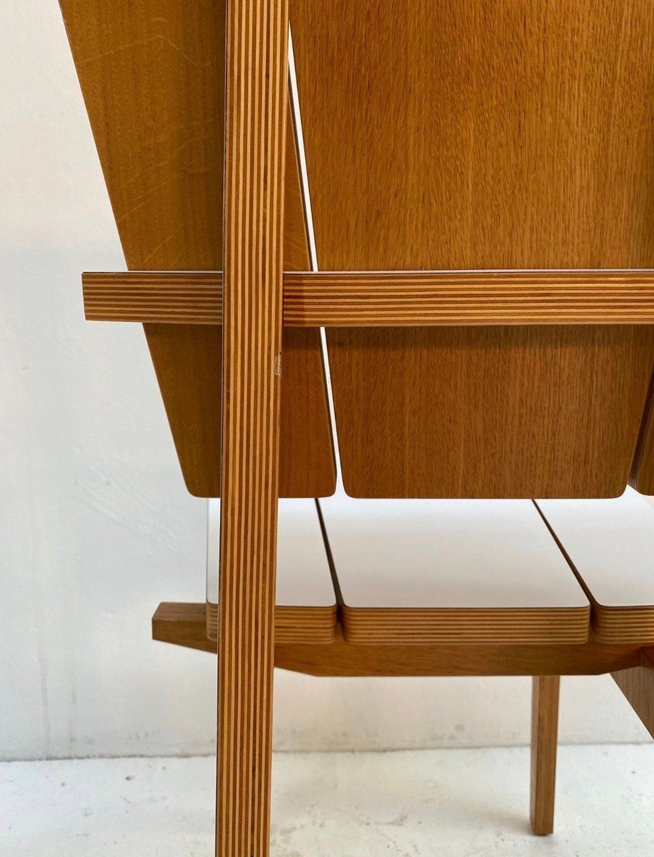 Norwegian Dining Chairs With Geometric Design, 1980s, Set Of 4 photo vinterior