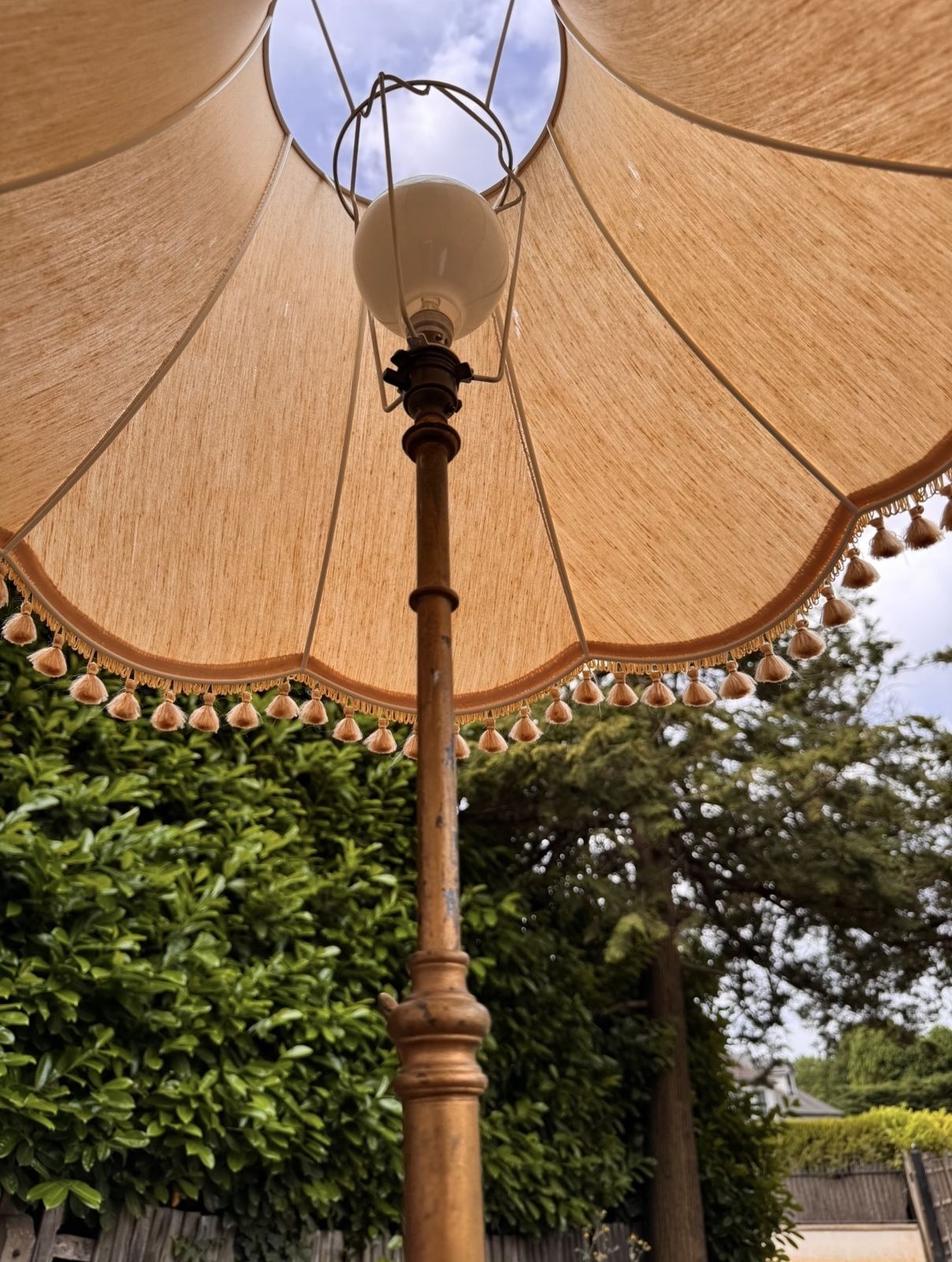 Late Victorian Brass Telescopic Floor Lamp, C.1895 photo furniture