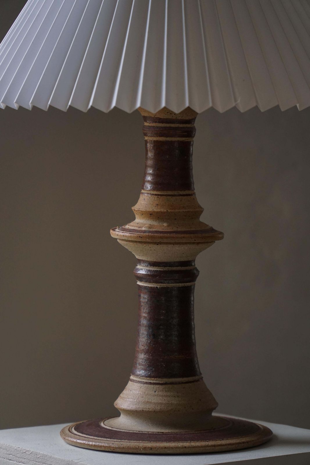 667.0 Mid Century Scandinavian Ceramic Table Lamp By Tue Poulsen, Denmark, 1970s photo