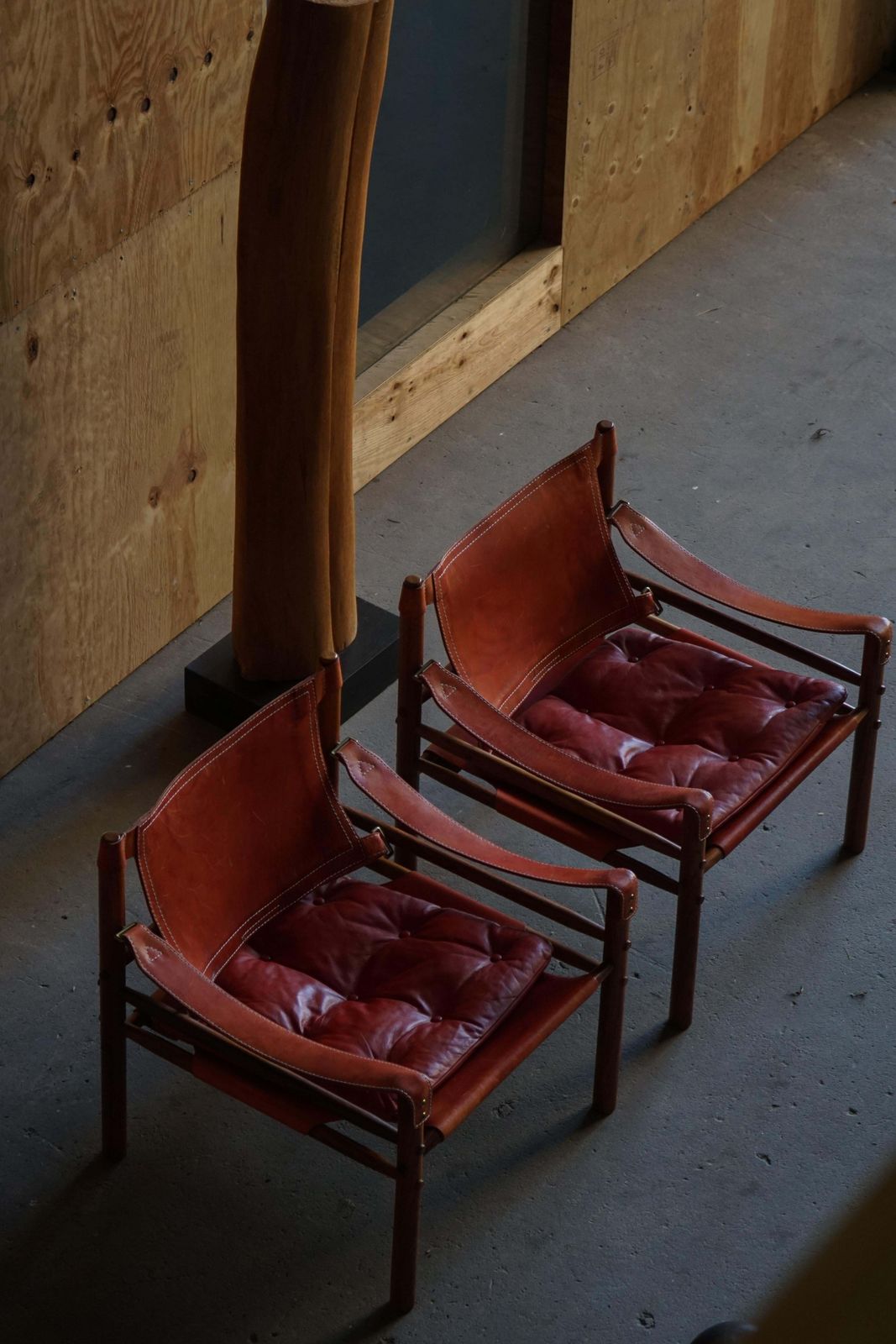 Pair Of Sirocco Chairs In Rosewood & Red Leather, Arne Norell, Ab Aneby, 1960s photo Furniture