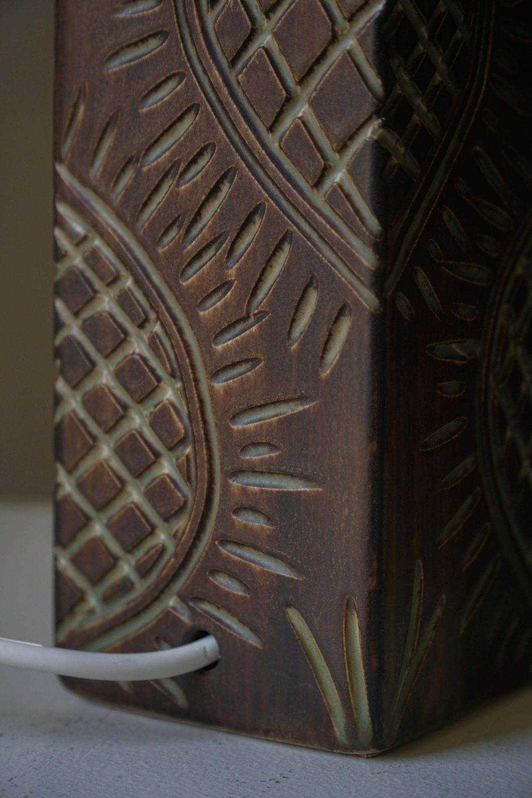 Pair Of Scandinavian Modern Ceramic Table Lamps By Søholm Stentøj, 1970s photo vinterior