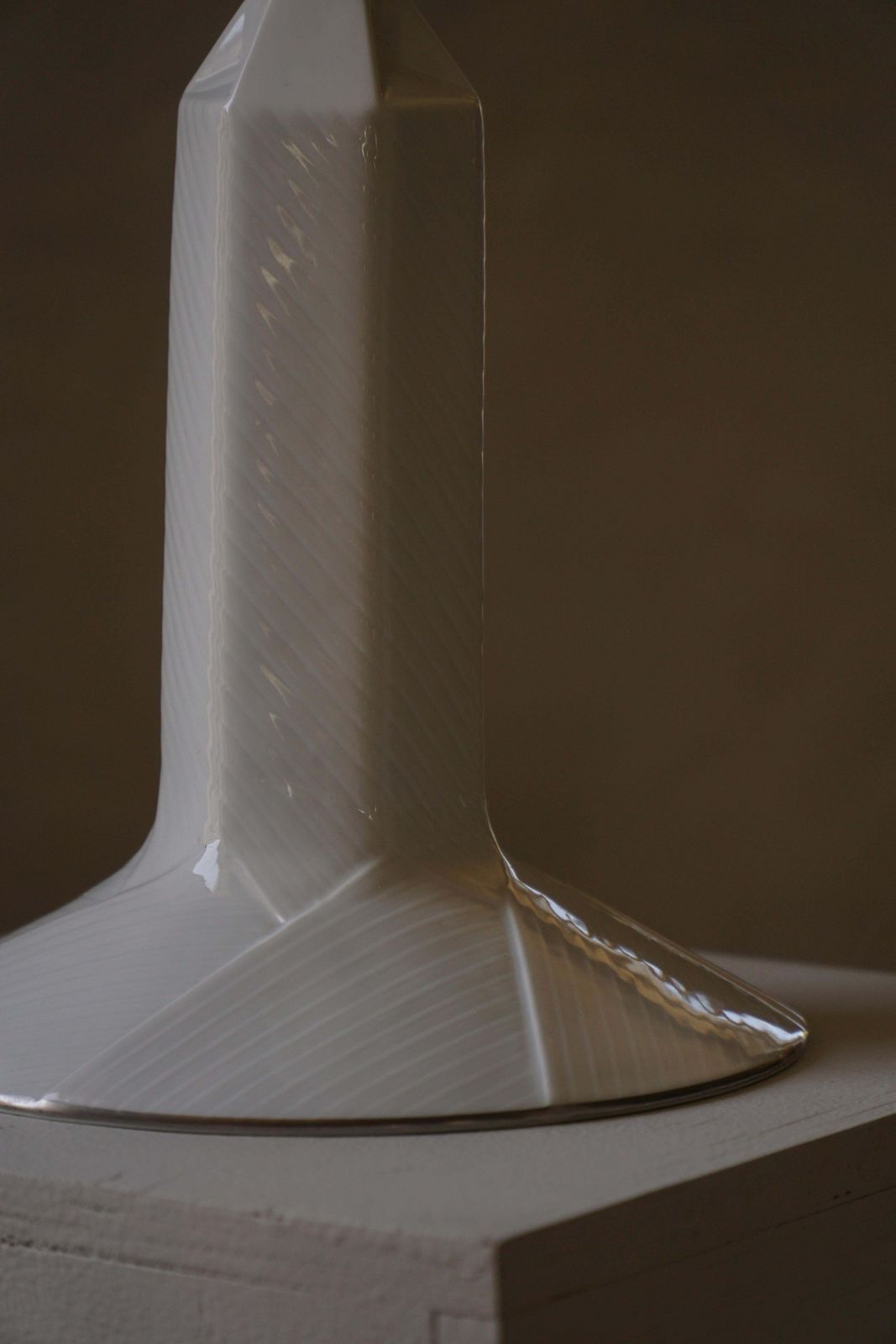 Danish Modern, Royal Copenhagen “Luciana” Porcelain Table Lamp, Denmark, 1980s photo for sale