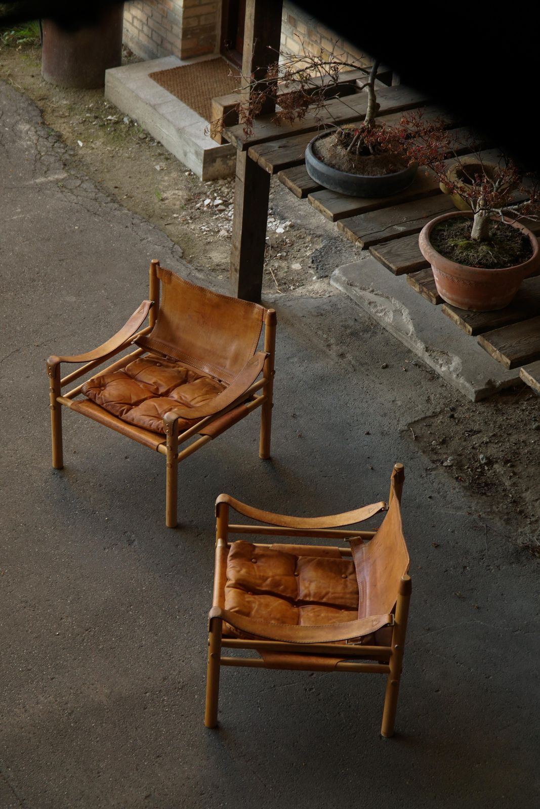 Arne Norell, Pair Of Sirocco Lounge Chairs, Leather & Ash, Ab Aneby, 1960s photo for sale