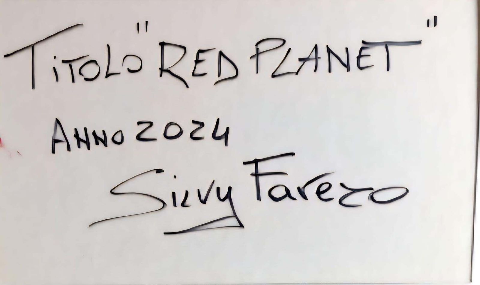 Red Planet By Silvy Favero, 2024 photo vinterior