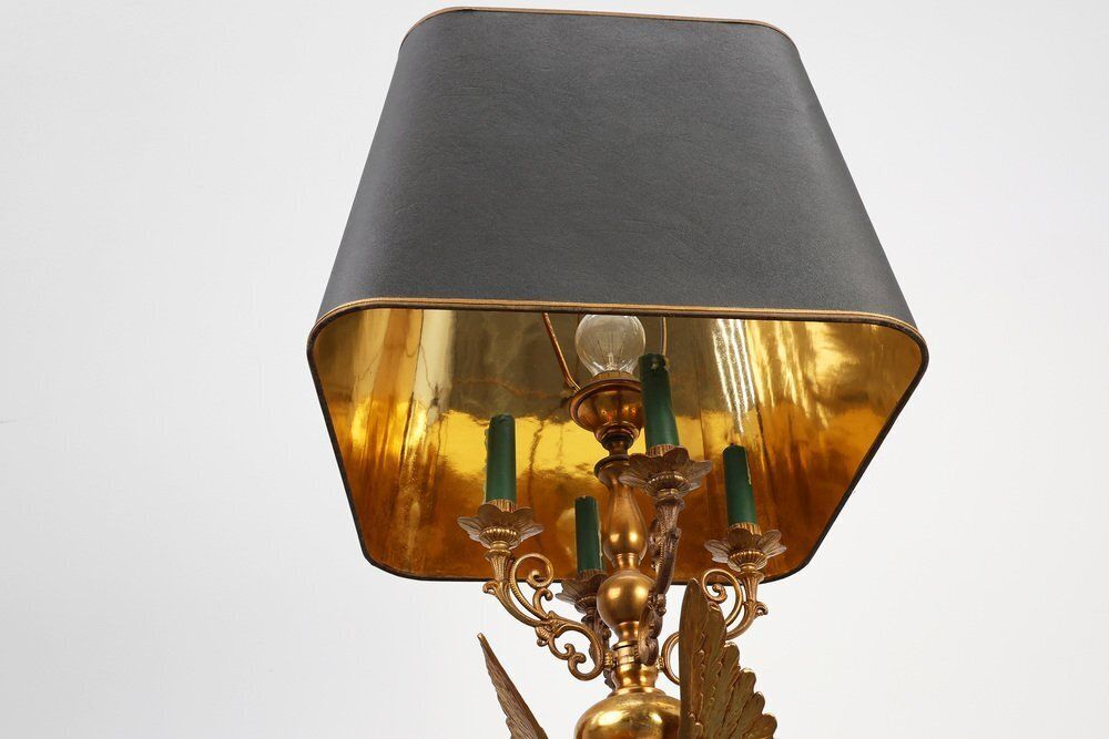 photo furniture Hollywood Regency Lamp With Eagle By Deknudt, Belgium Ca. 1980