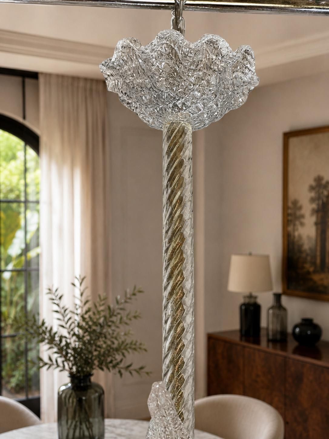 Murano Chandelier By Barovier, 1940s photo vinterior