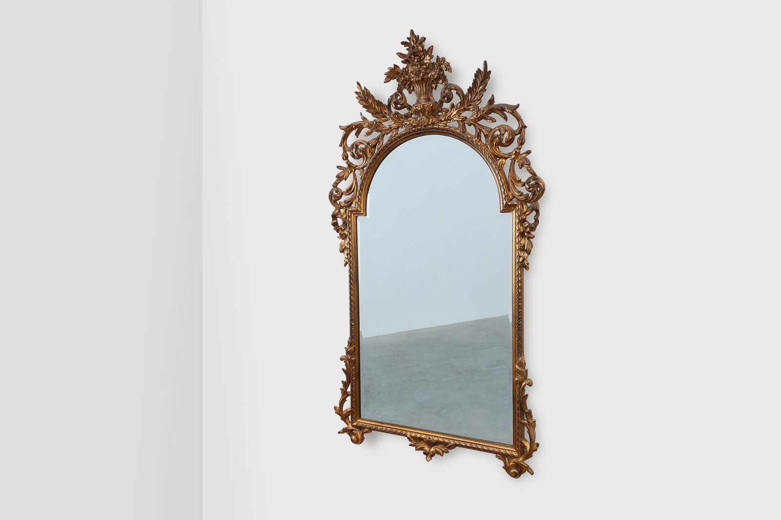 Large 20th Century Baroque Gilt Mirror By Deknudt, Belgium, 1960s photo for sale