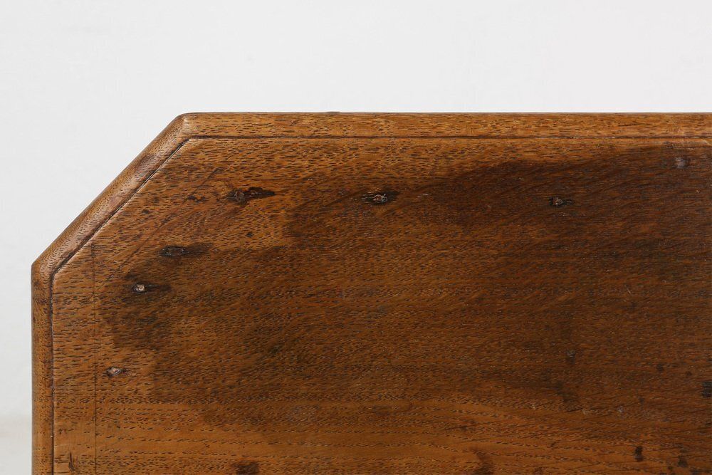 photo vinterior Rustic Low Church Stool In Oak, France, 1900