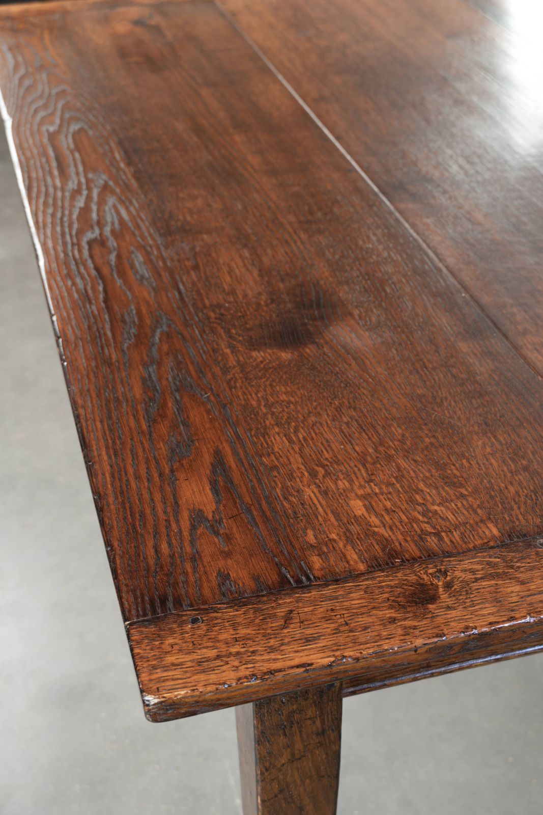 Old Square Oak Dining Table From The Mid 20th Century With 2 Drawers And Beautiful Colors. photo buy