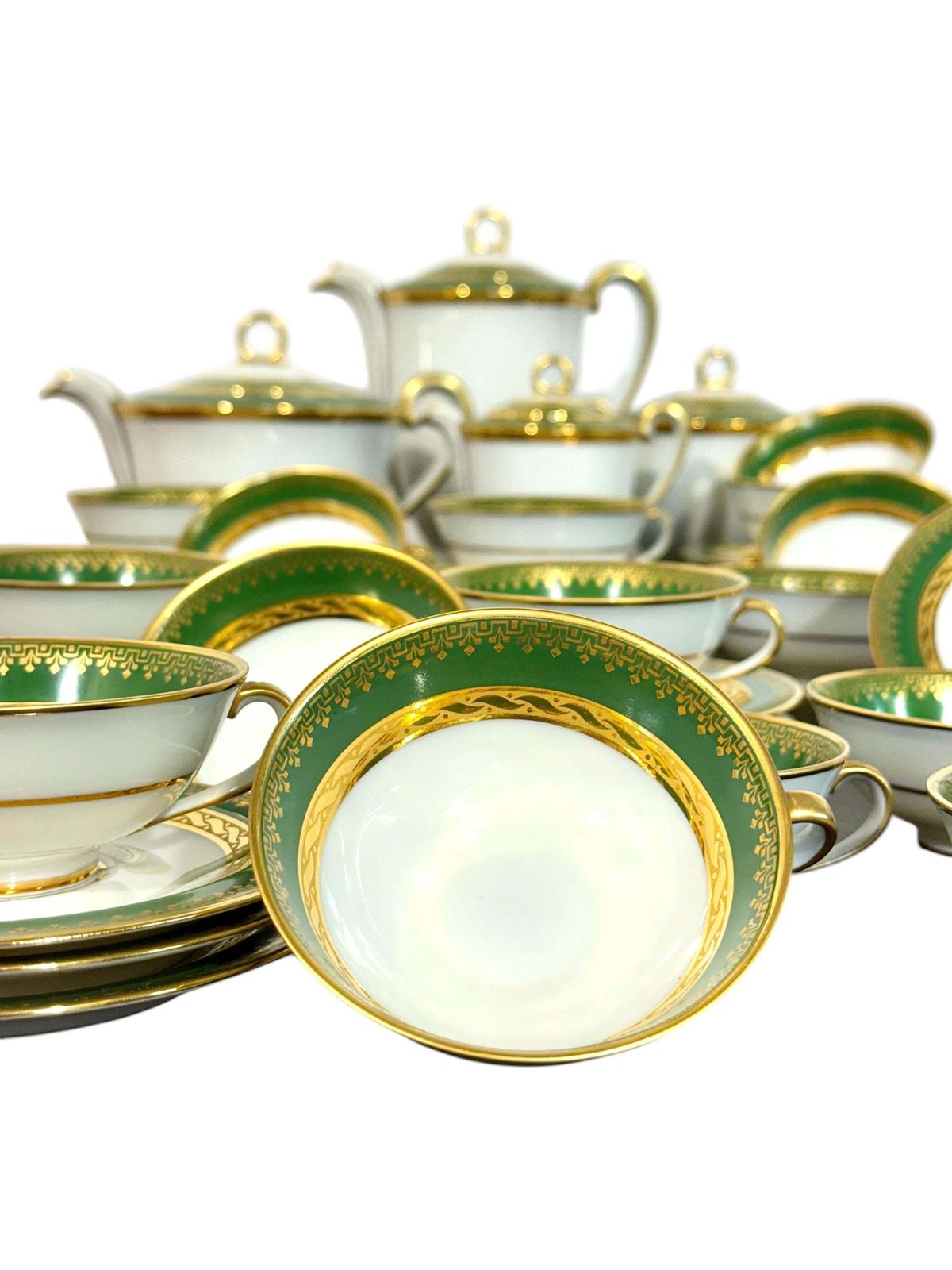Art Deco Limoges "Unic" Porcelain Tea & Coffee Service, 44 Pieces photo furniture