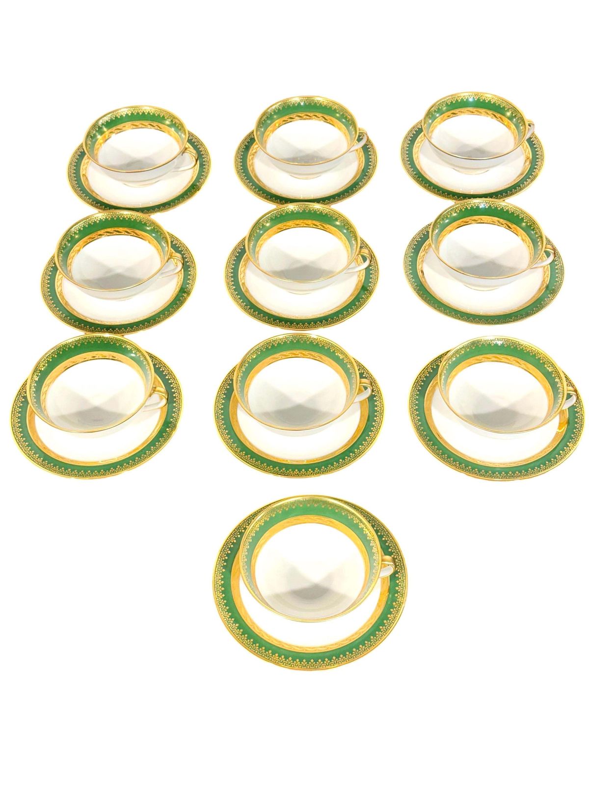 photo buy Art Deco Limoges "Unic" Porcelain Tea & Coffee Service, 44 Pieces