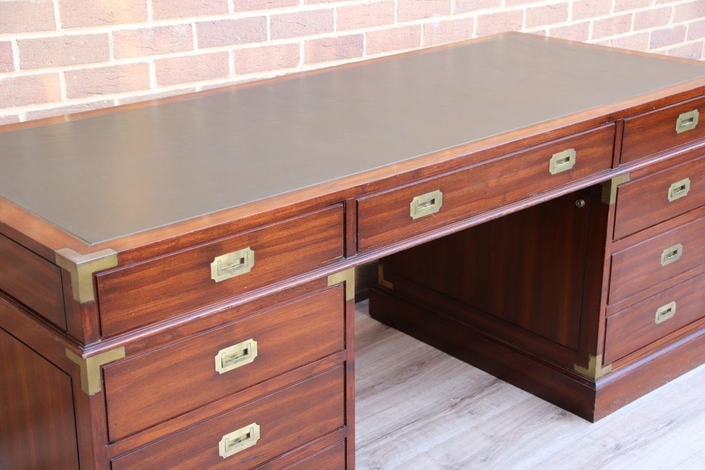 Directors Campaign Pedestal Desk photo for sale