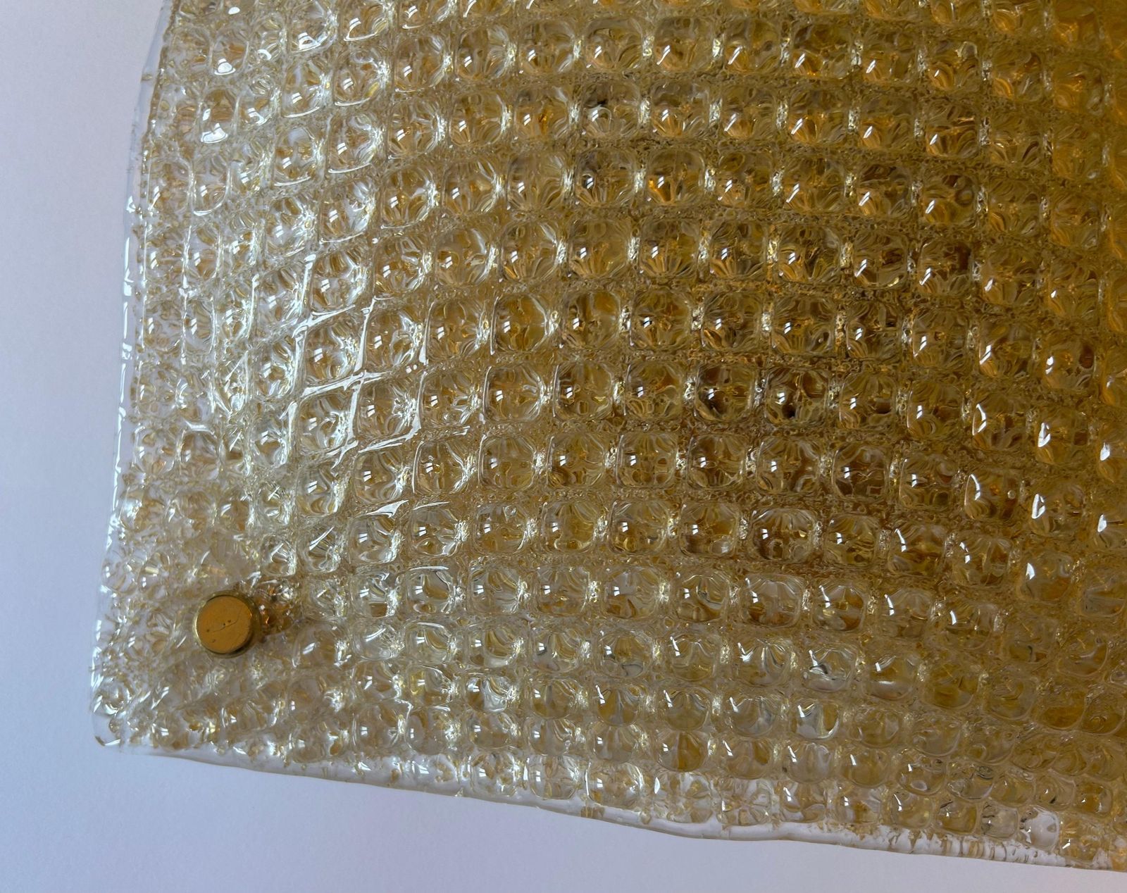 photo vinterior Golden Sunset, Pair Of Gorgeous Murano Ceiling Lights, 1980's