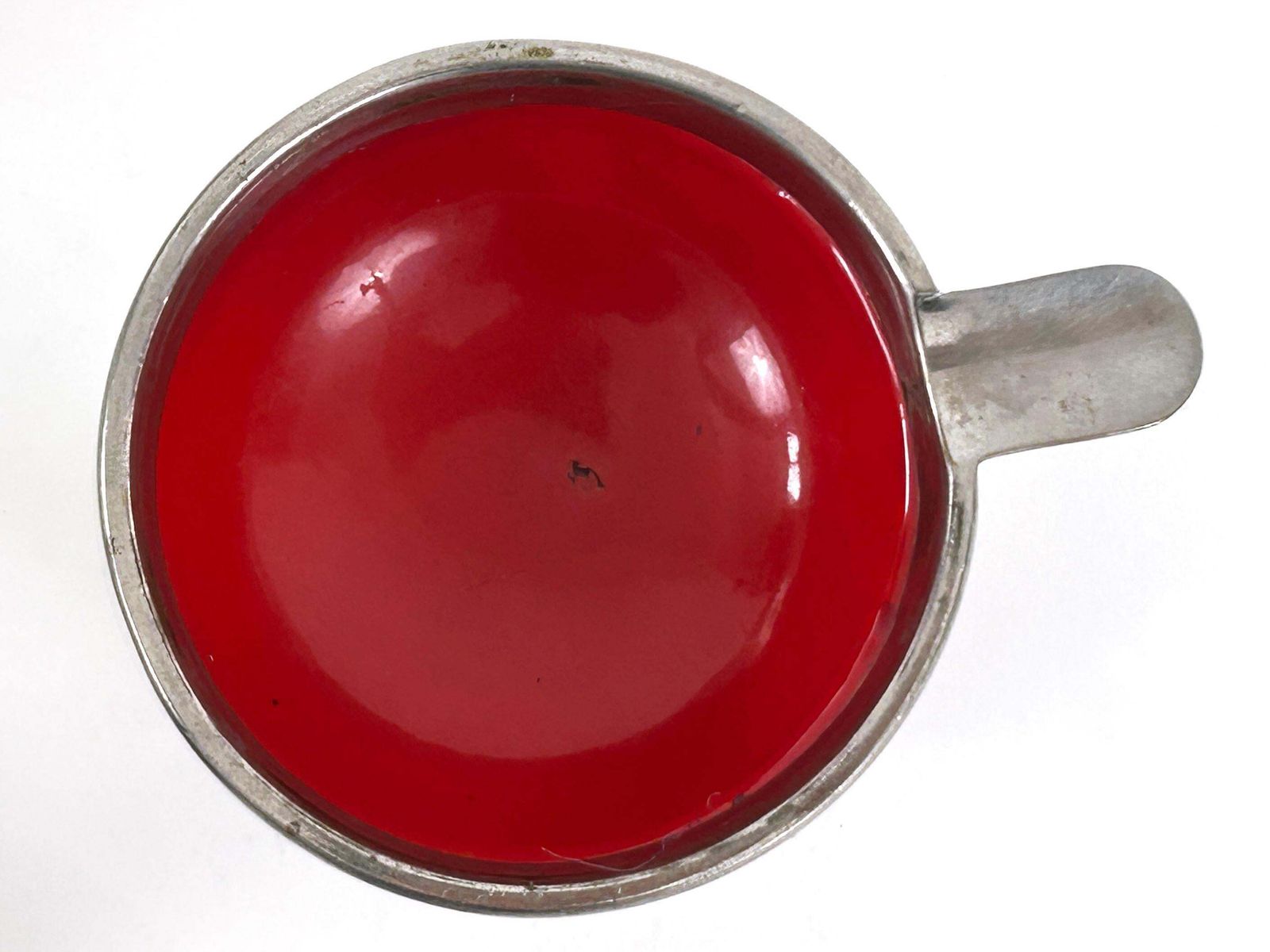 705.0 Rare & Lovely Mid Century Modern Small Enameled Ashtray Set Of Six Germany 1960s photo